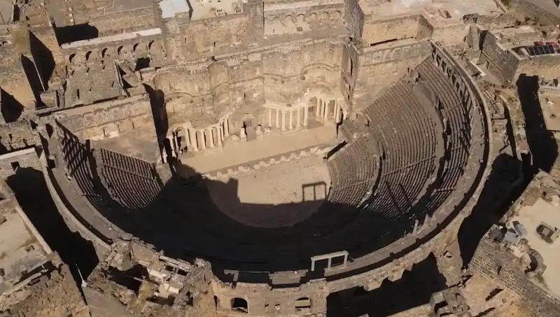 Esad Rejiminin Askeri Kışlası Olan Busra Antik Kenti Yeniden Hayat Buluyor