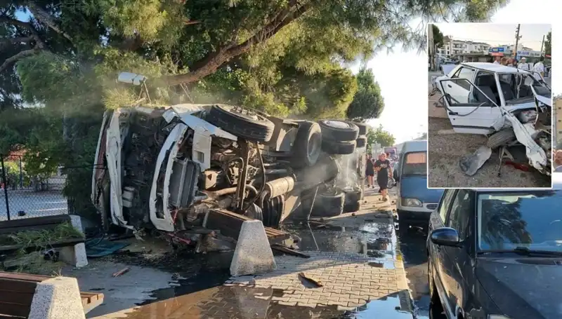Freni Patlayan Kamyon, Trafik Işığında Otomobillere Çarptı: Korkunç Kaza Yaşandı