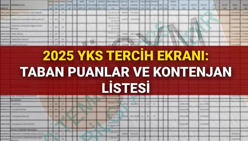 YKS 2025 Tercih Süreci Başladı! Puanlar ve Kontenjanlar Hakkında Tüm Bilgiler