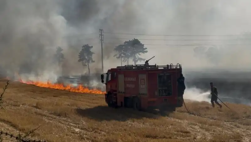 Kırklareli'nde Çıkan Anız Yangınıyla İlgili Son Gelişmeler