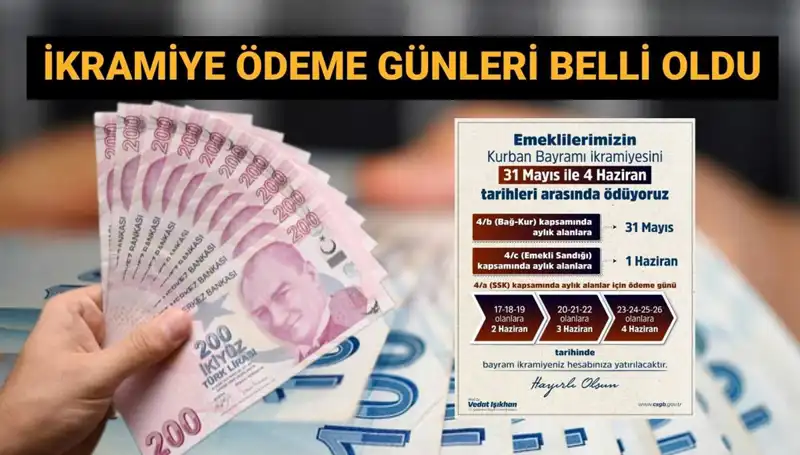 Emekli Bayram İkramiyeleri Ne Zaman Hesaplarda Olacak?