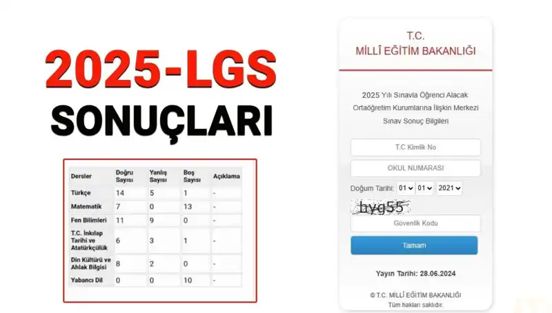LGS Sınav Sonuçları 2025: Açıklama Tarihi ve Sonuç Sorgulama Nasıl Yapılır?
