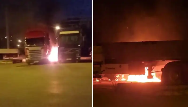 Park Halindeki Tırların Gizemli Yangını: Sebepleri ve Sonrası
